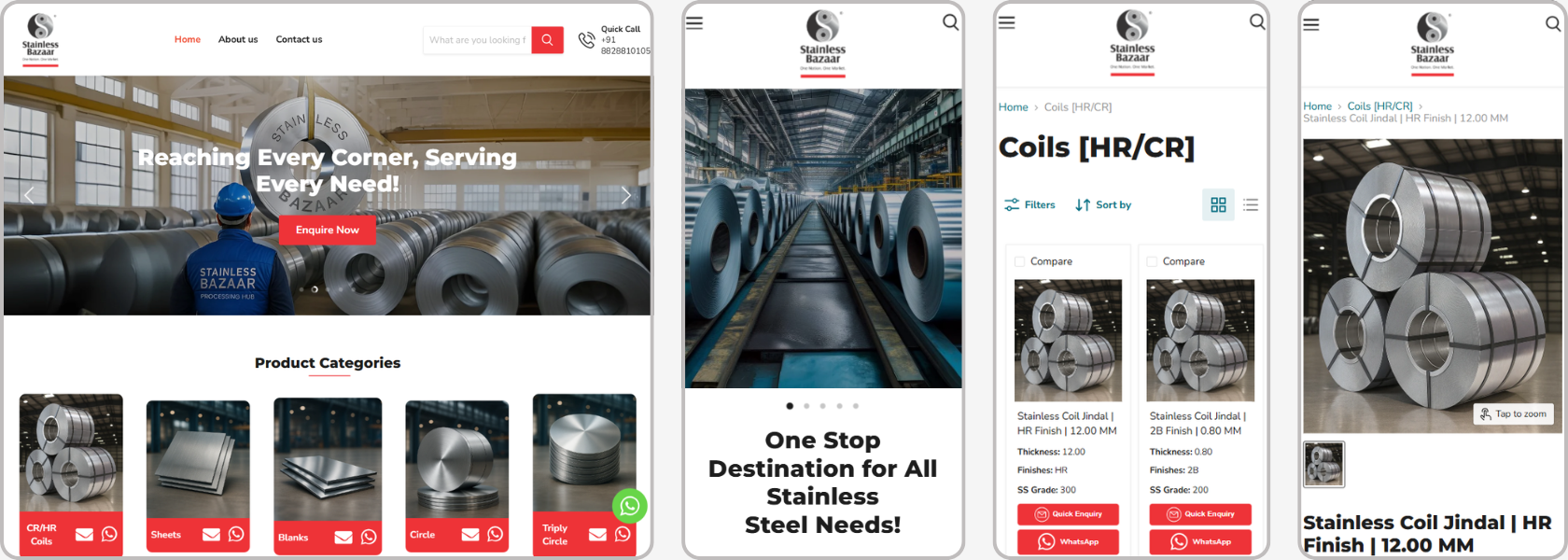 Steel Bazaar: Secure Enquiry System - Featured